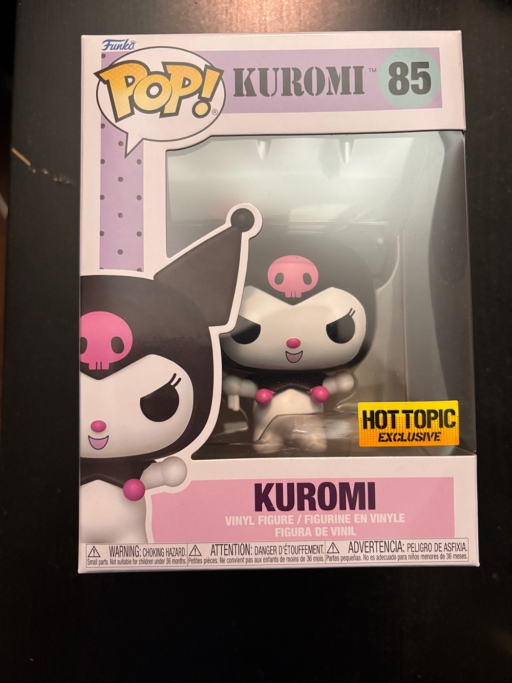 Funko Kuromi Vinyl Figure in Black and Pink